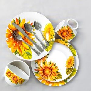 Dinner Plate  Set sunflower